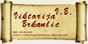 Viktorija Brkanlić vizit kartica